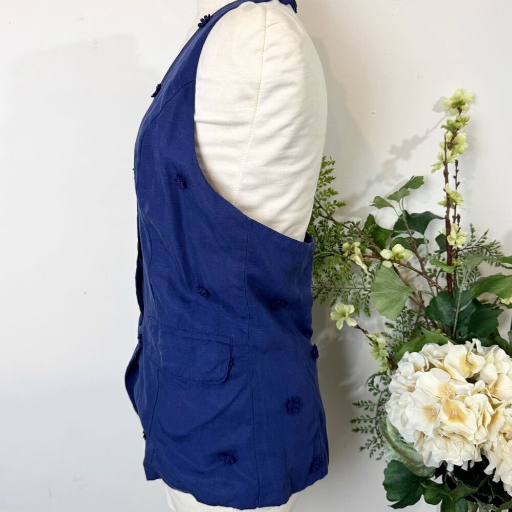 Anthropologie Maeve Linen Blend Halter Vest | M petite | new NWT “ - Picture 8 of 16